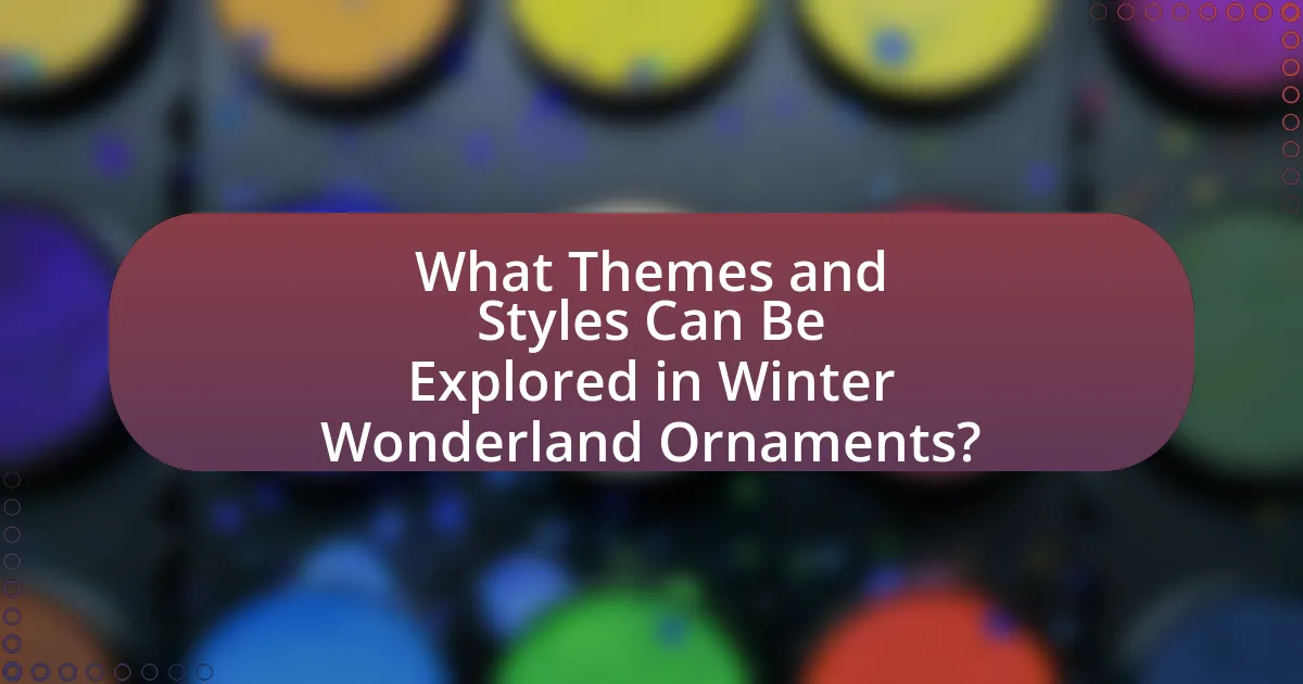 What Themes and Styles Can Be Explored in Winter Wonderland Ornaments?